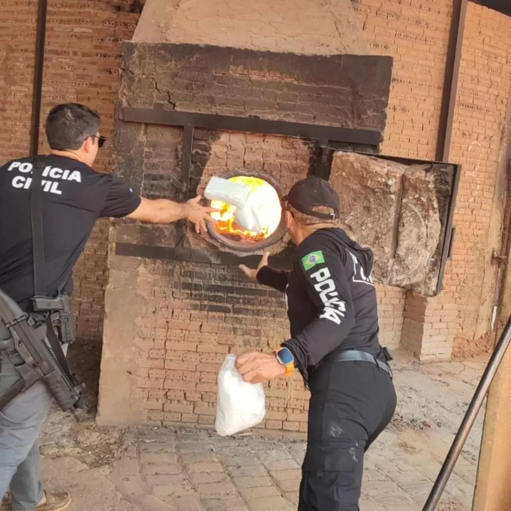 Polícia Civil de Valença incinera mais de meio milhão de reais em entorpecentes