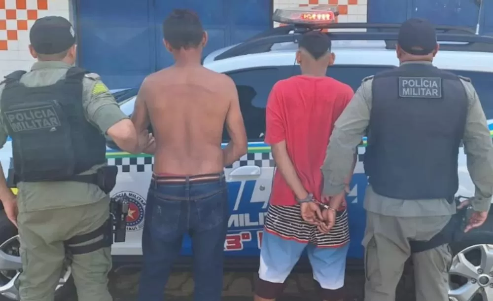 Pai é preso e filho adolescente é apreendido suspeitos de tentarem matar jovem a facadas, em Elesbão Veloso