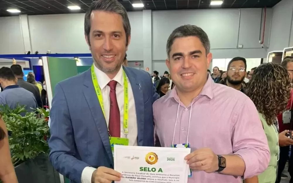 Elesbão Veloso recebe Selo A do ICMS Ecológico em evento realizado em Teresina