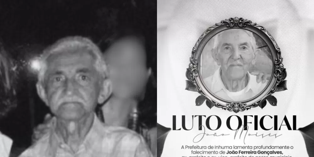 Ex-prefeito de Inhuma, João Moisés, morre aos 95 anos