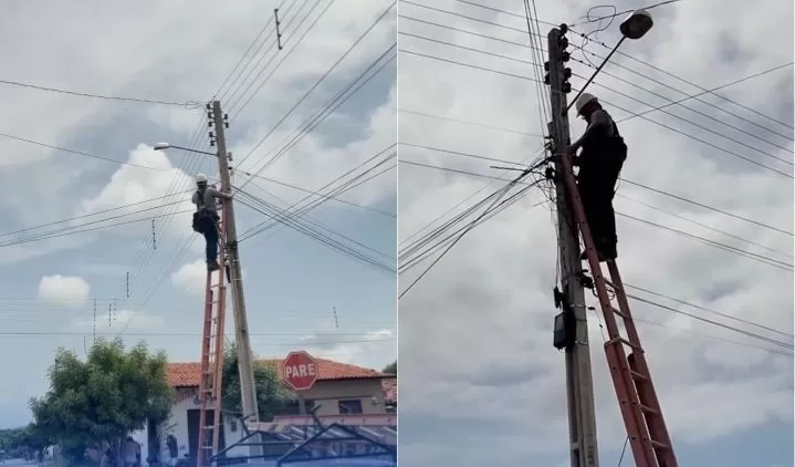 Prefeitura de Elesbão Veloso realiza manutenção na iluminação pública do município