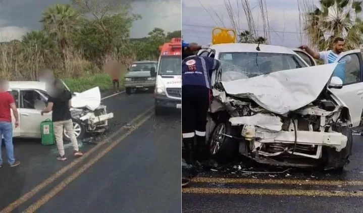 Ex-secretária de Saúde de Valença do Piauí fica ferida após colisão na BR-316, próximo a Elesbão Veloso