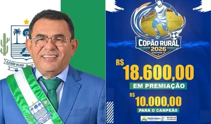 Prefeito Ronaldo Barbosa reforça incentivo ao esporte com R$ 18,6 mil em premiações no Copão Rural 2026
