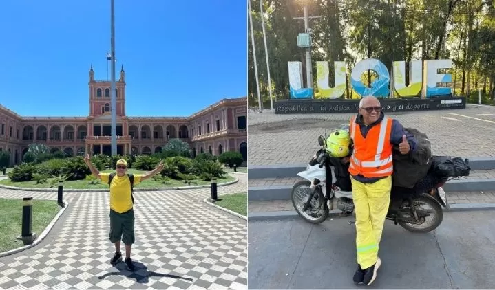 Elesbonense viaja de moto ao Paraguai e afirma ser o primeiro da cidade a se legalizar no país