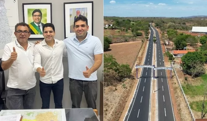 Prefeito Ronaldo Barbosa se reúne com Leonardo Sobral em busca de mais pavimentação para Elesbão Veloso