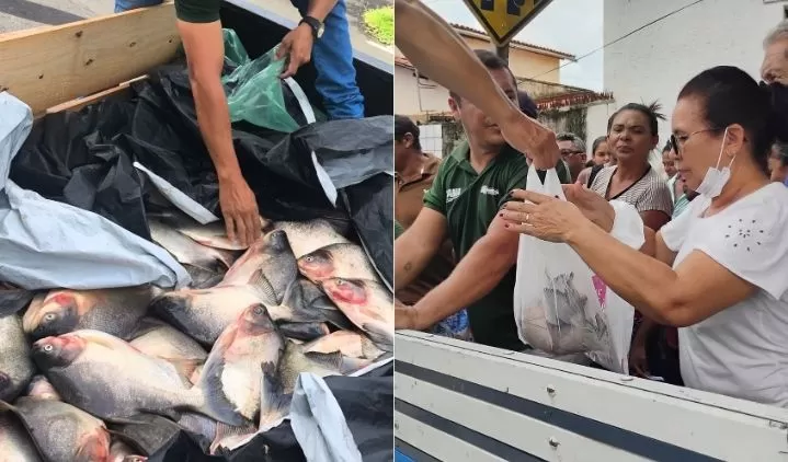 Prefeitura de Elesbão Veloso distribui 2 mil quilos de peixe durante ação da Semana Santa