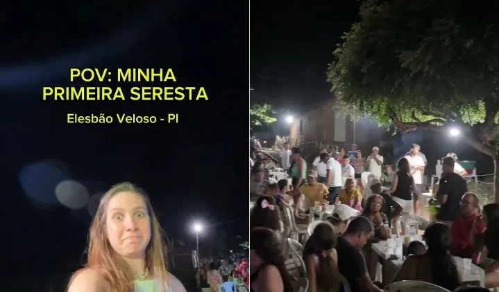 Jovem viraliza ao mostrar bastidores da primeira seresta que participou em Elesbão Veloso