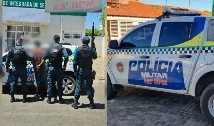 Homem suspeito de integrar facção ameaça policiais e é preso com drogas em Elesbão Veloso